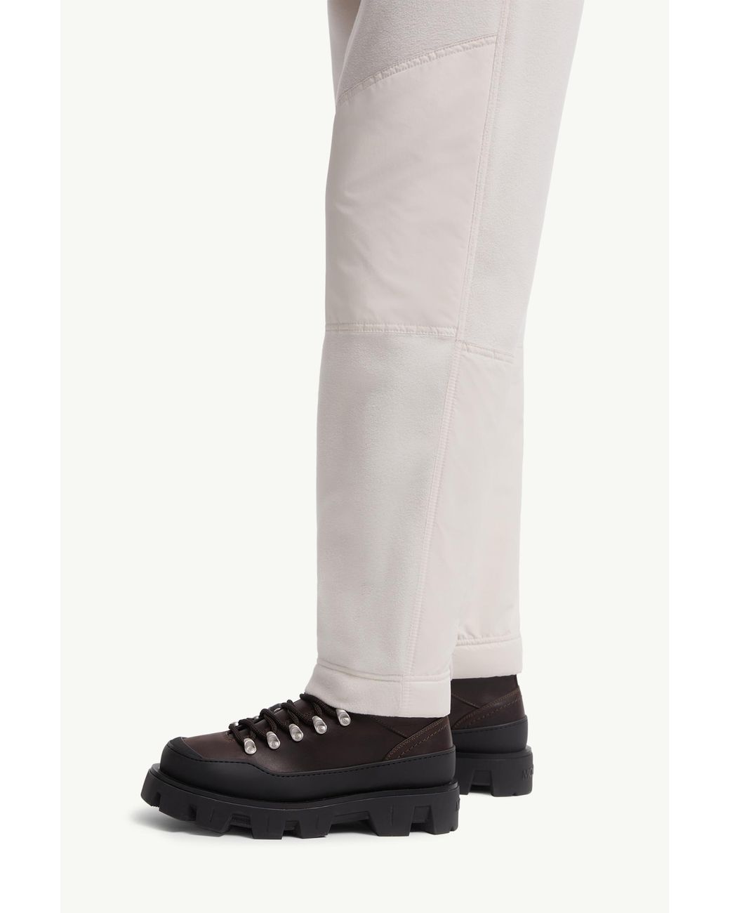 Moncler White Grenoble Polartec Drawstring Track Pants