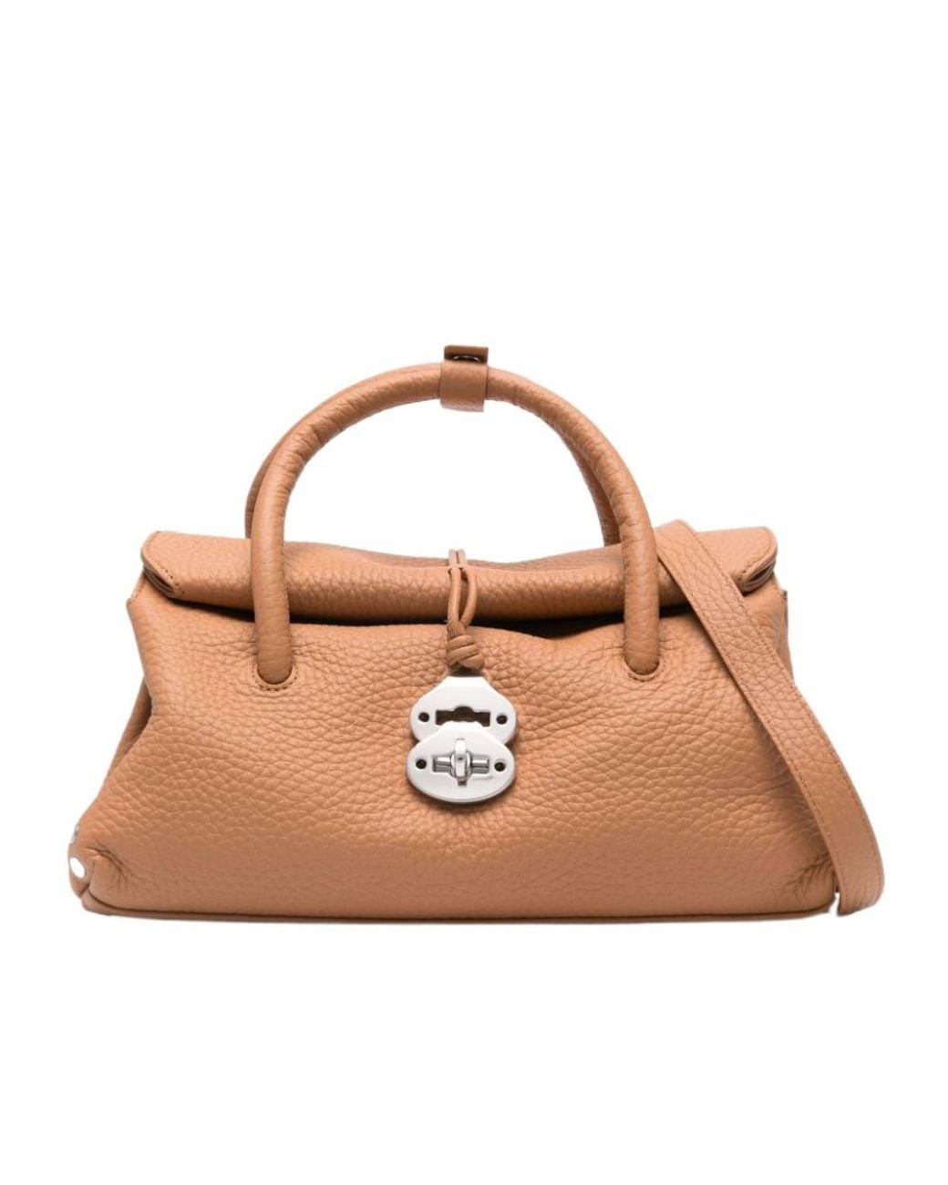 Zanellato Brown Top Handle Shoulder Bag