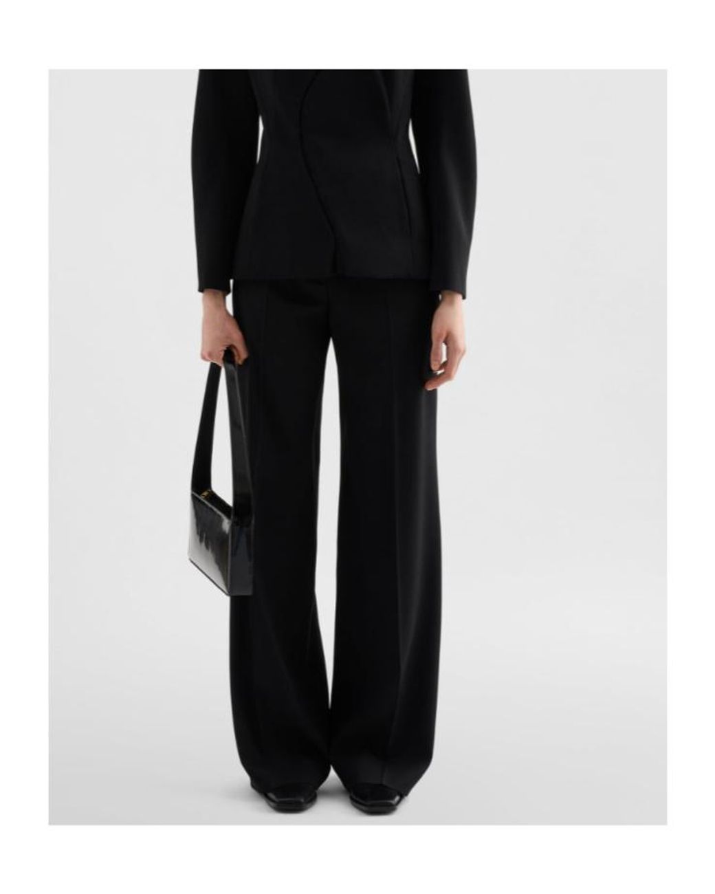 Jil Sander Black 162 Wide-Leg Pants