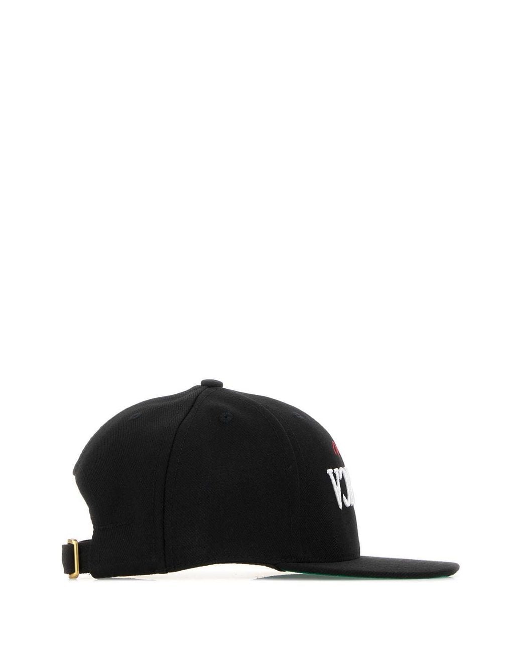 Willy Chavarria Black Welcome Embroidered Cap for men