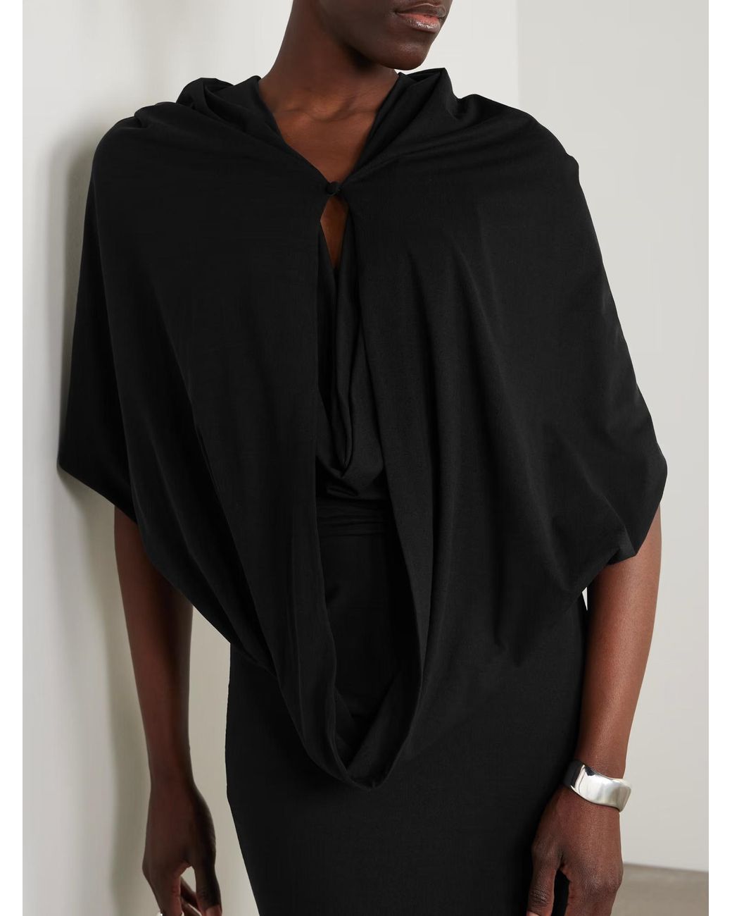 Magda Butrym Black Hooded Dress