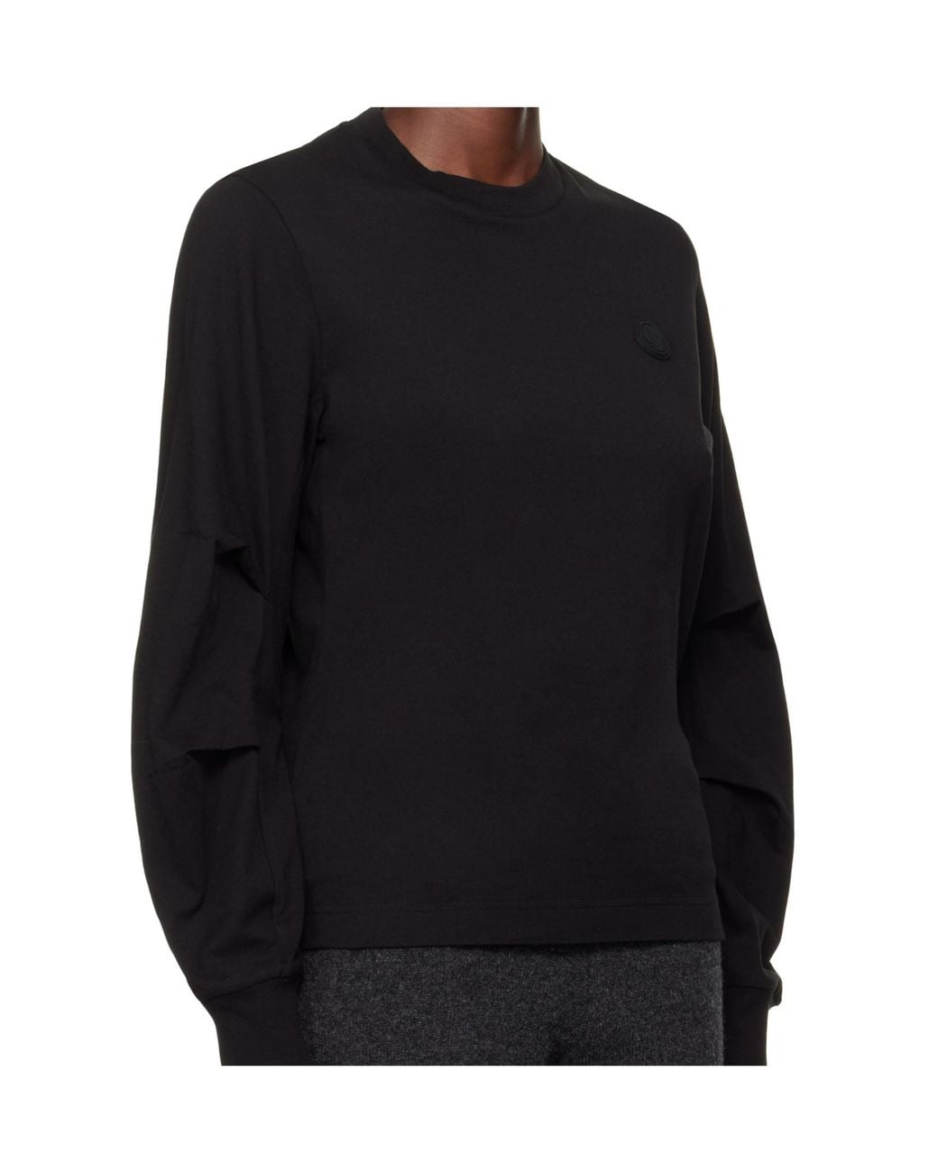 Moncler Black Long-Sleeved T-Shirt