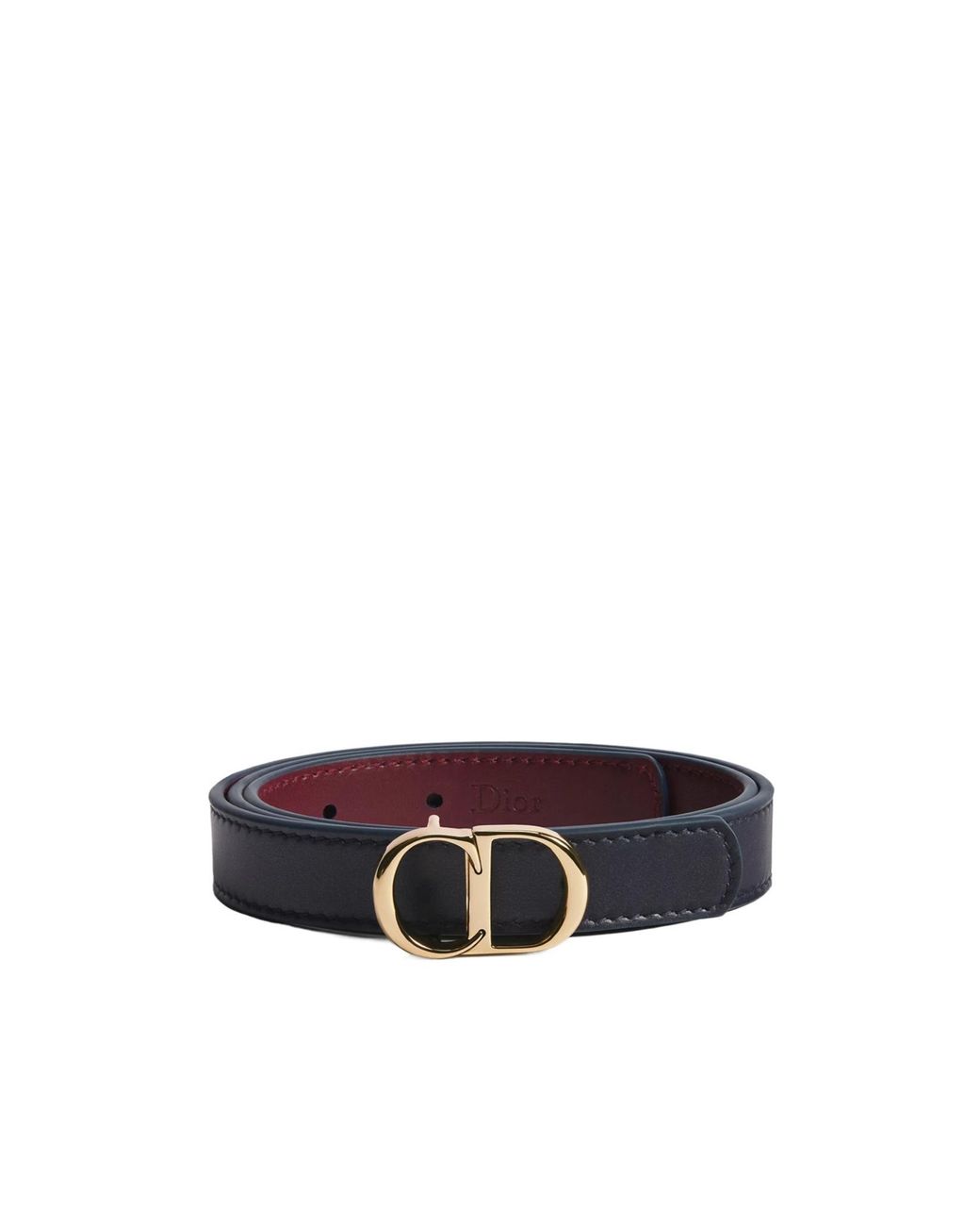 Dior White Reversible Cd Icon Belt