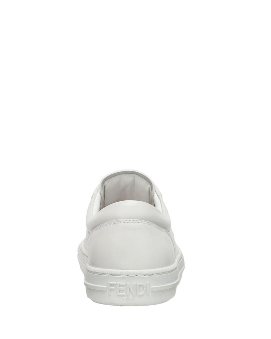 Fendi White Domino Low-Top Sneakers for men
