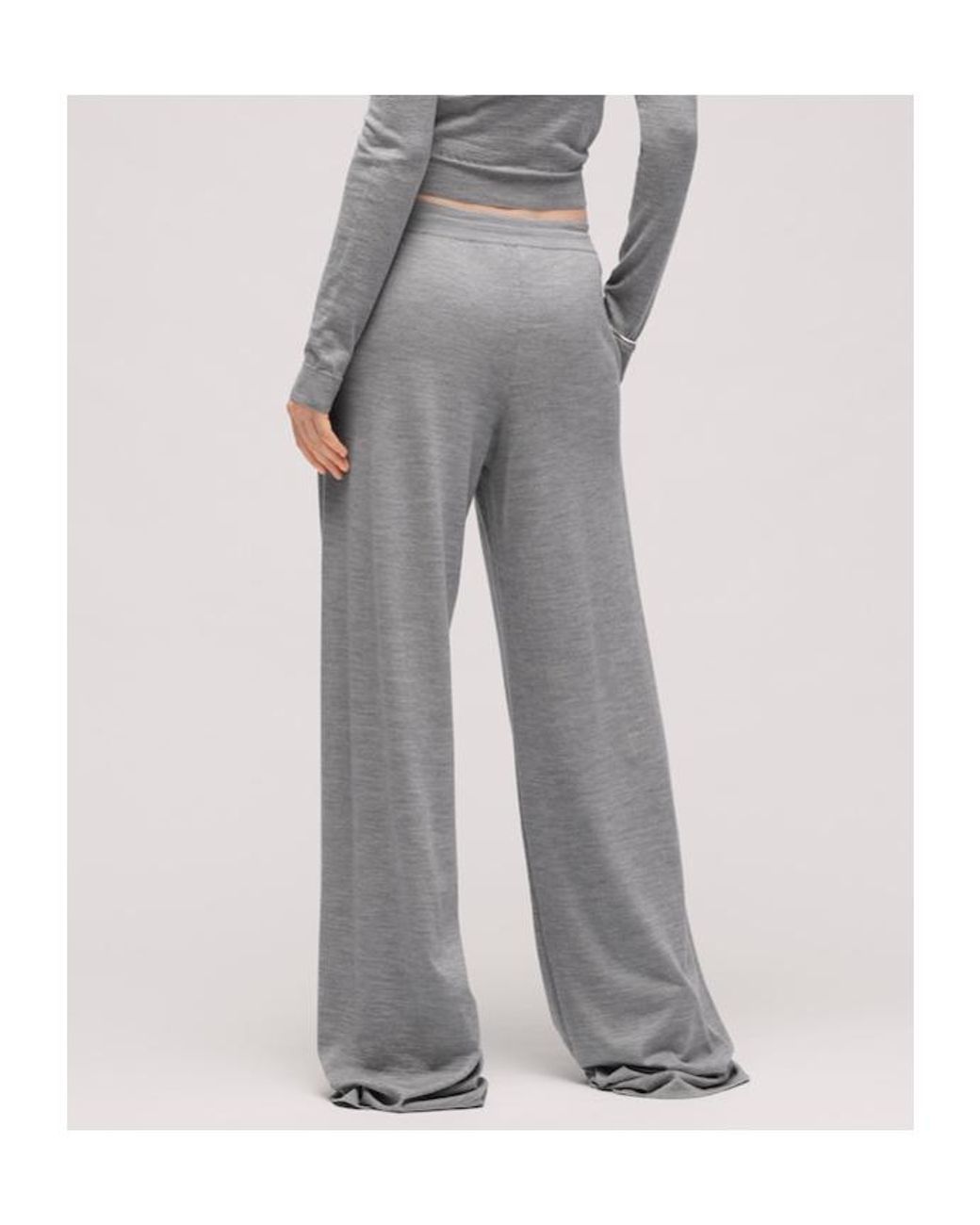 Gucci Gray Leisure Pants With Embroidery