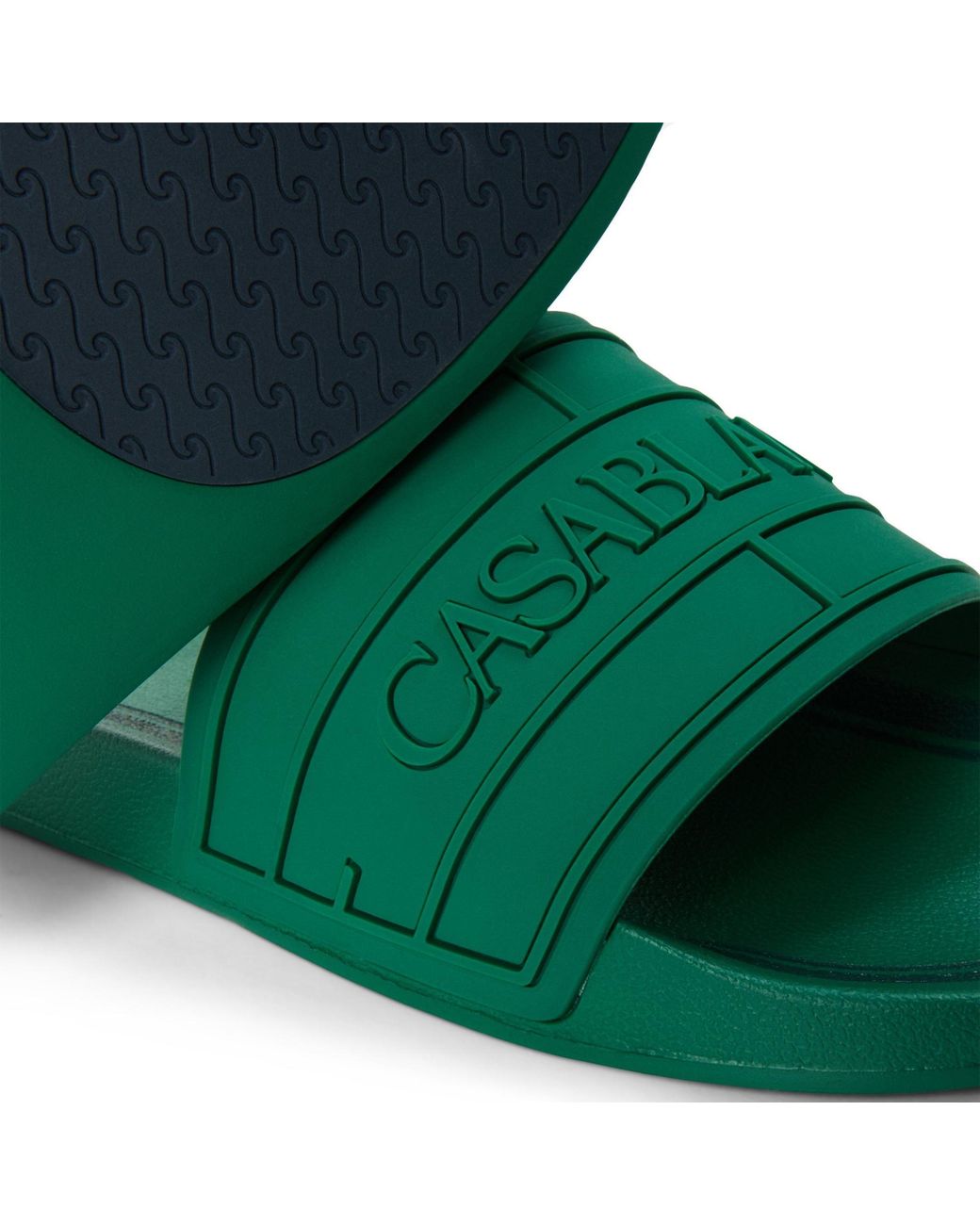 Casablanca Green Open-Toe Slippers for men