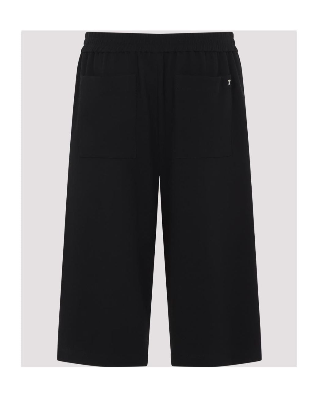 AMI Black Belted Shorts for men