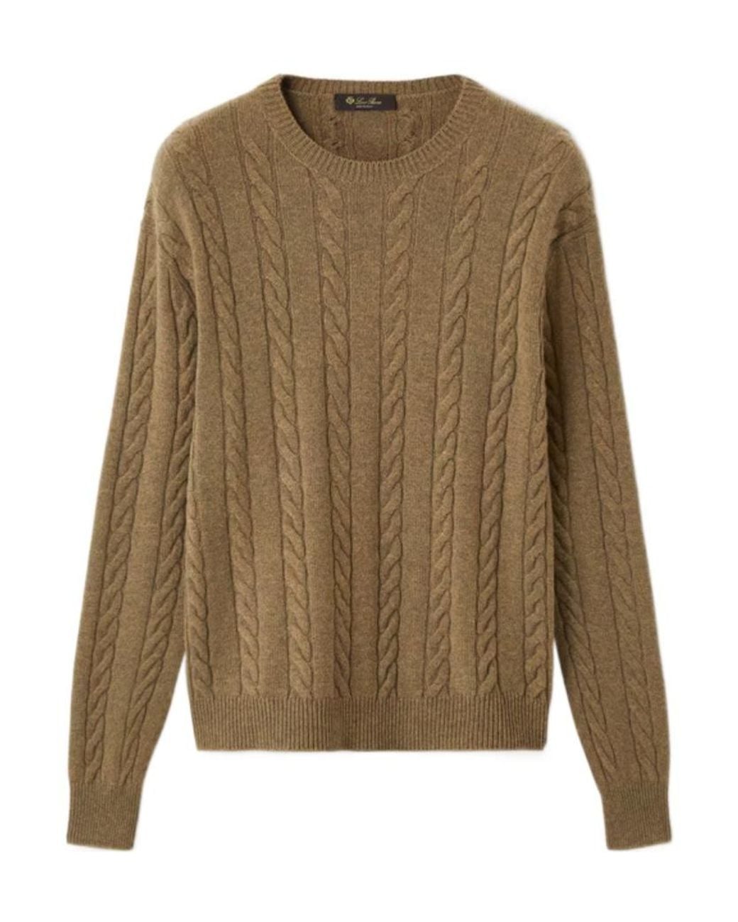 Loro Piana Natural Cedar Crewneck for men