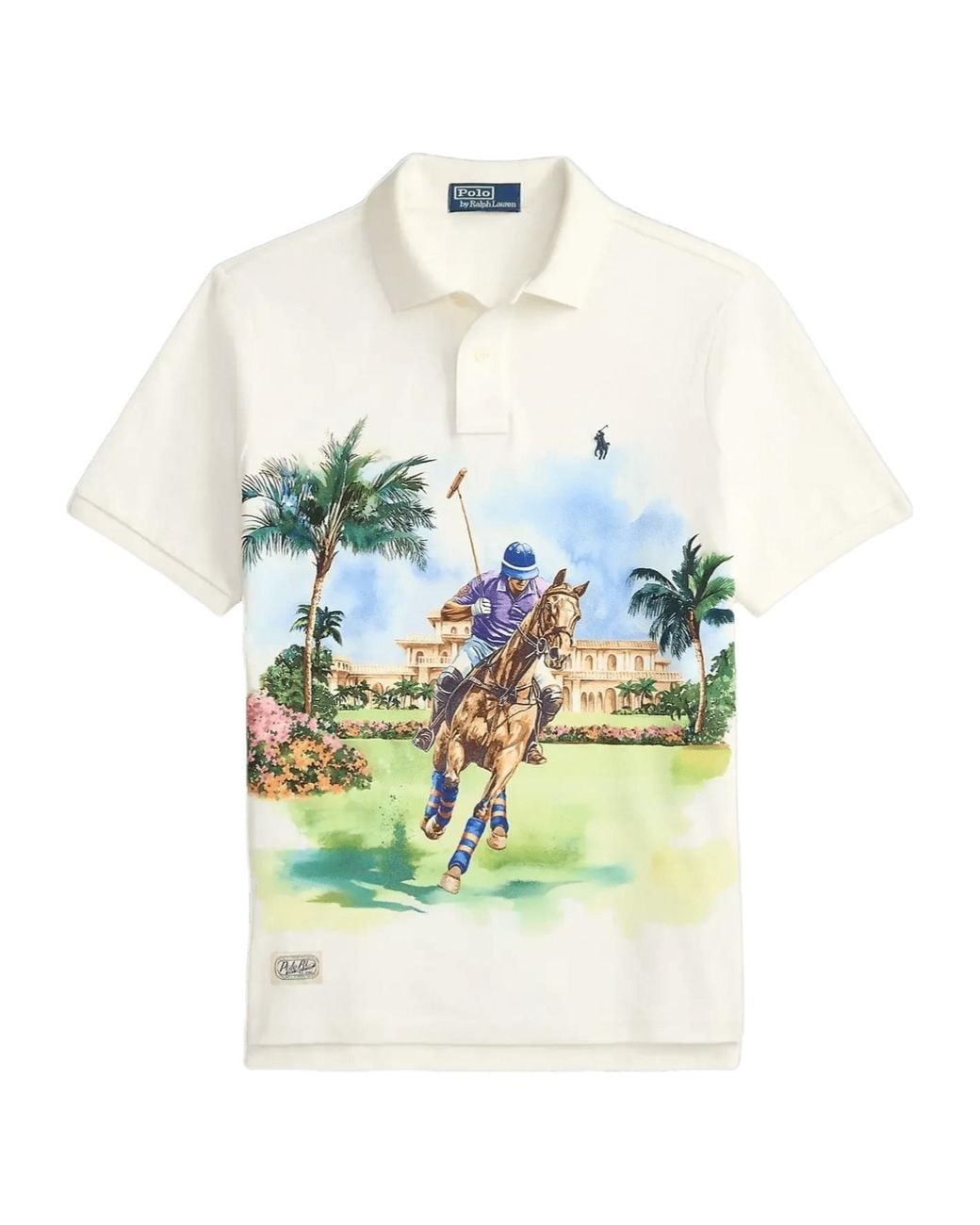 Polo Ralph Lauren White Short-Sleeved Polo Shirt for men