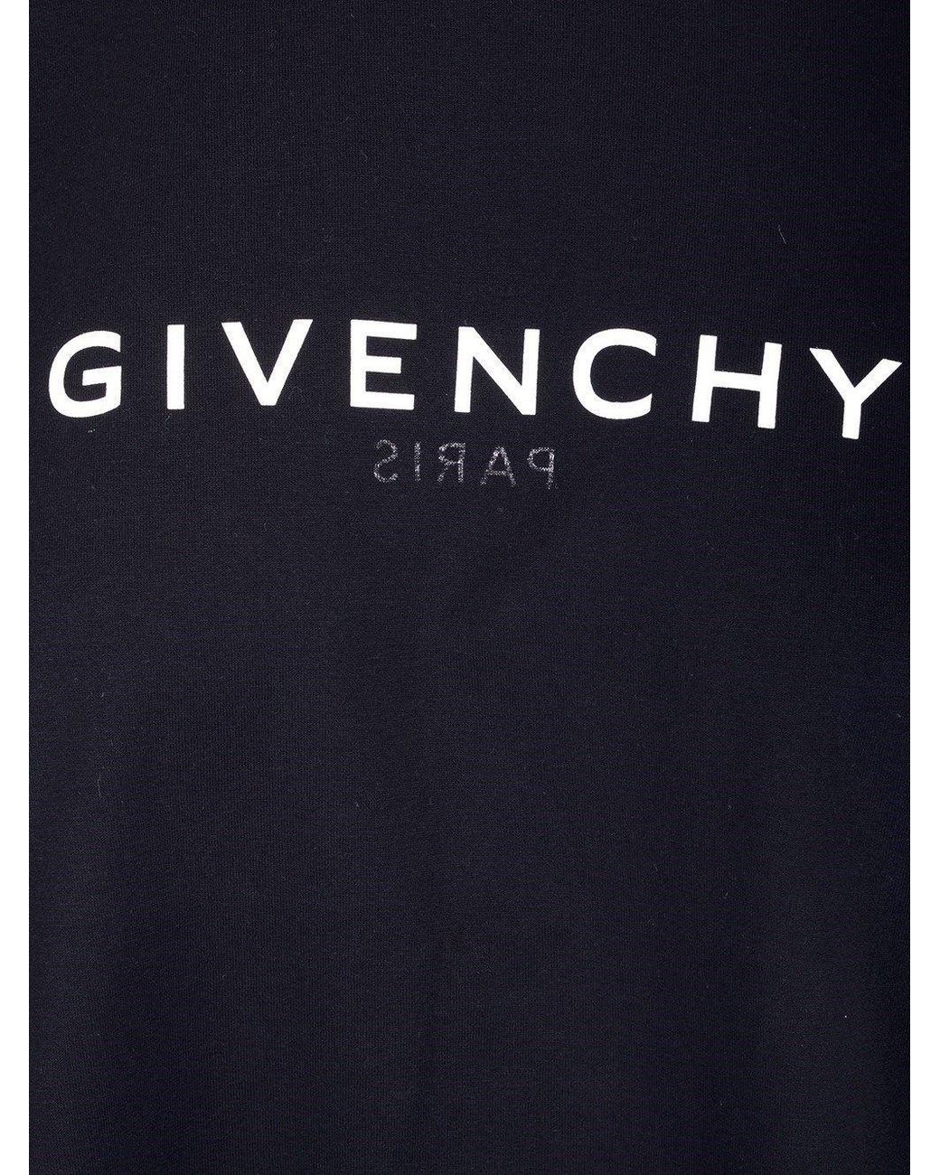 Givenchy Black 4G Emblem Printed Crewneck T-Shirt