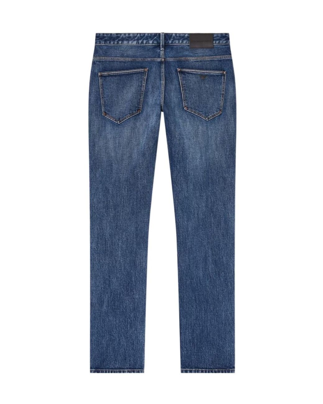 Emporio Armani Blue J06 Slim Fit Jeans for men