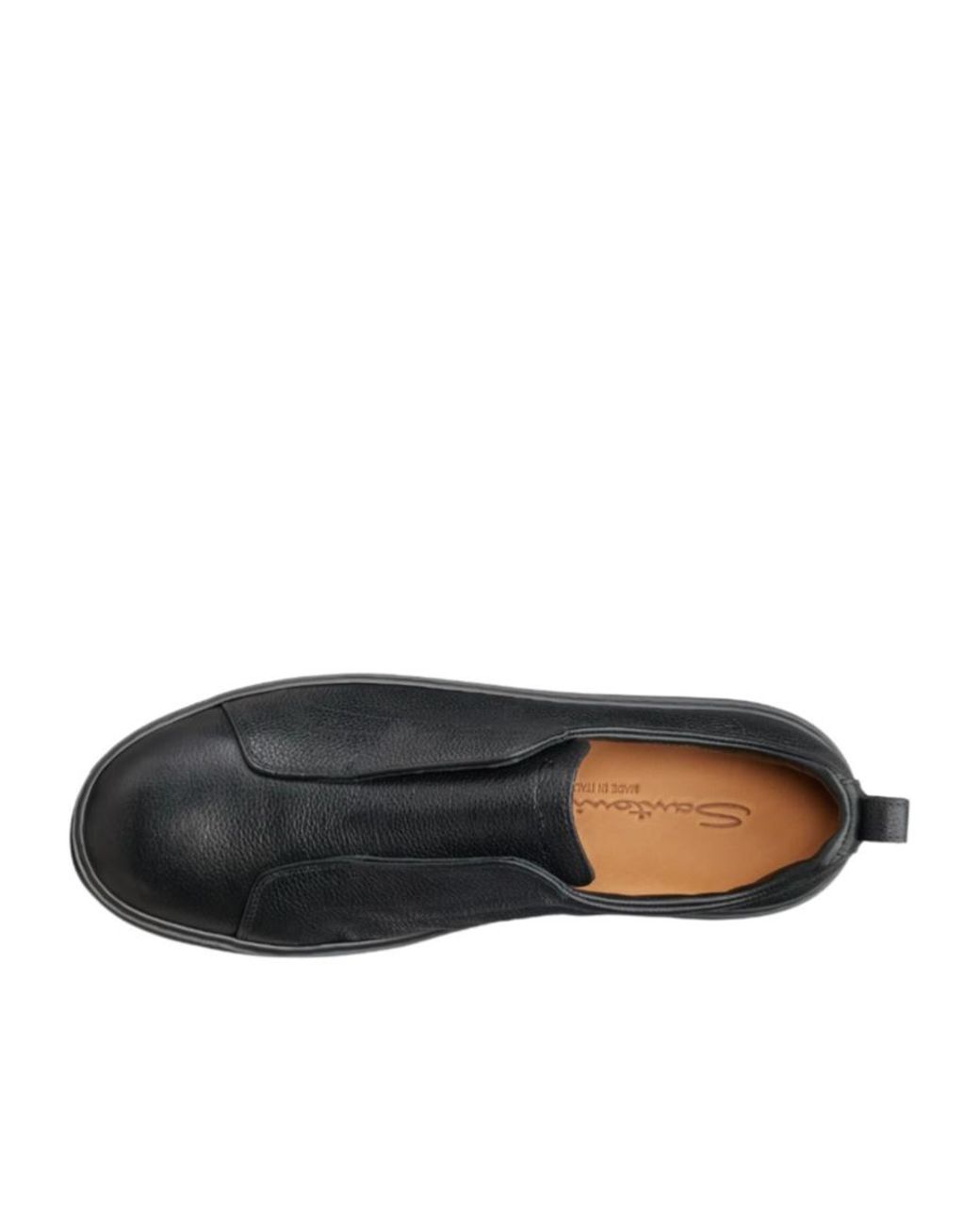 Santoni Black Victory Slip-On Sneakers for men