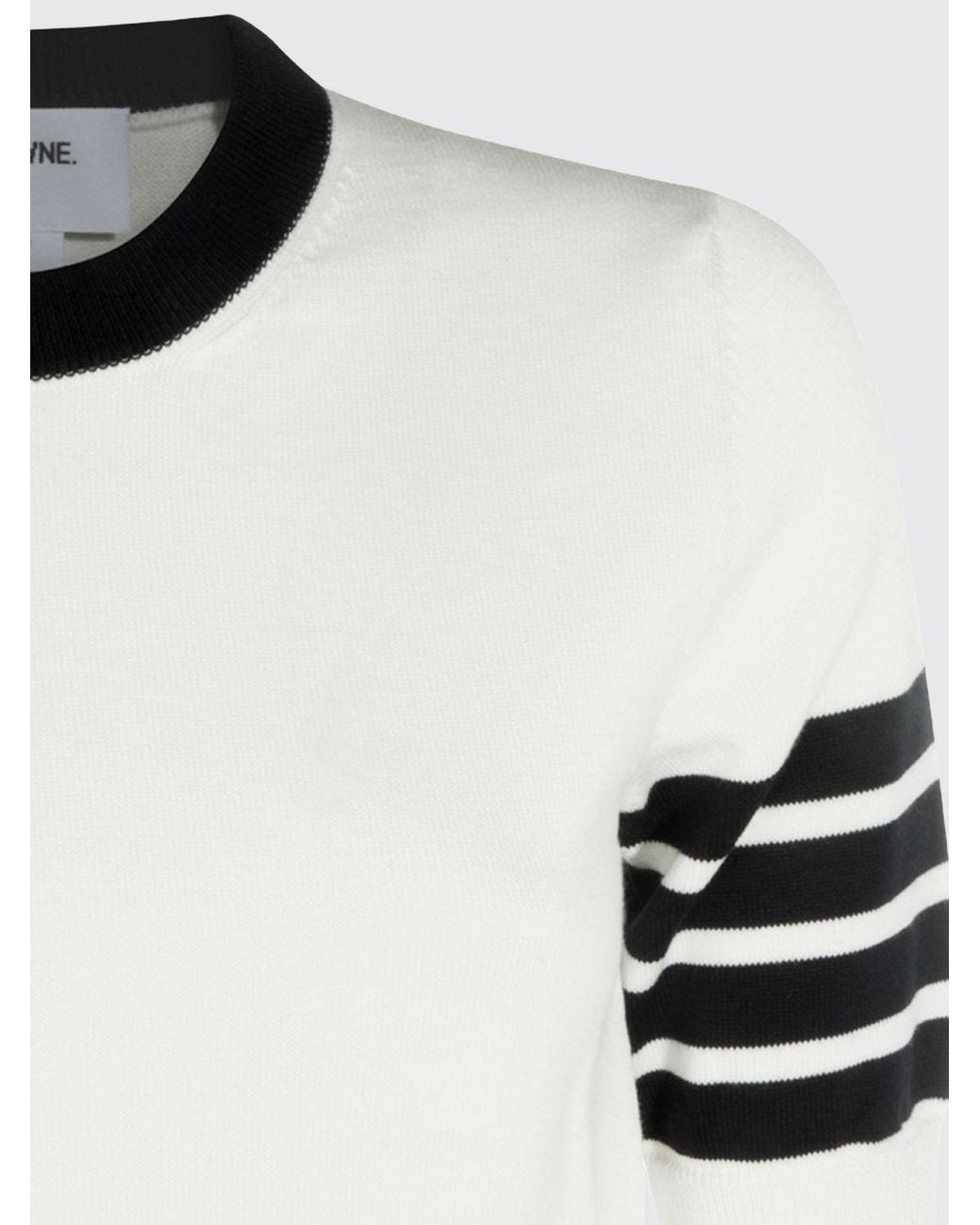 Thom Browne White Jersey Hector Intarsia 4-Bar T-Shirt