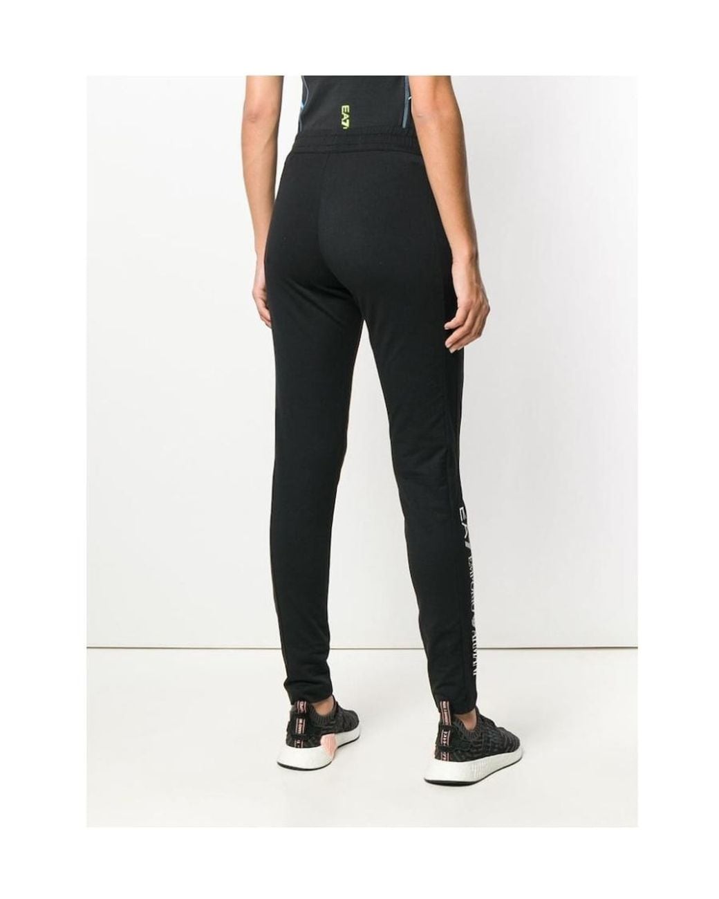 EA7 Black Logo Sweatpants