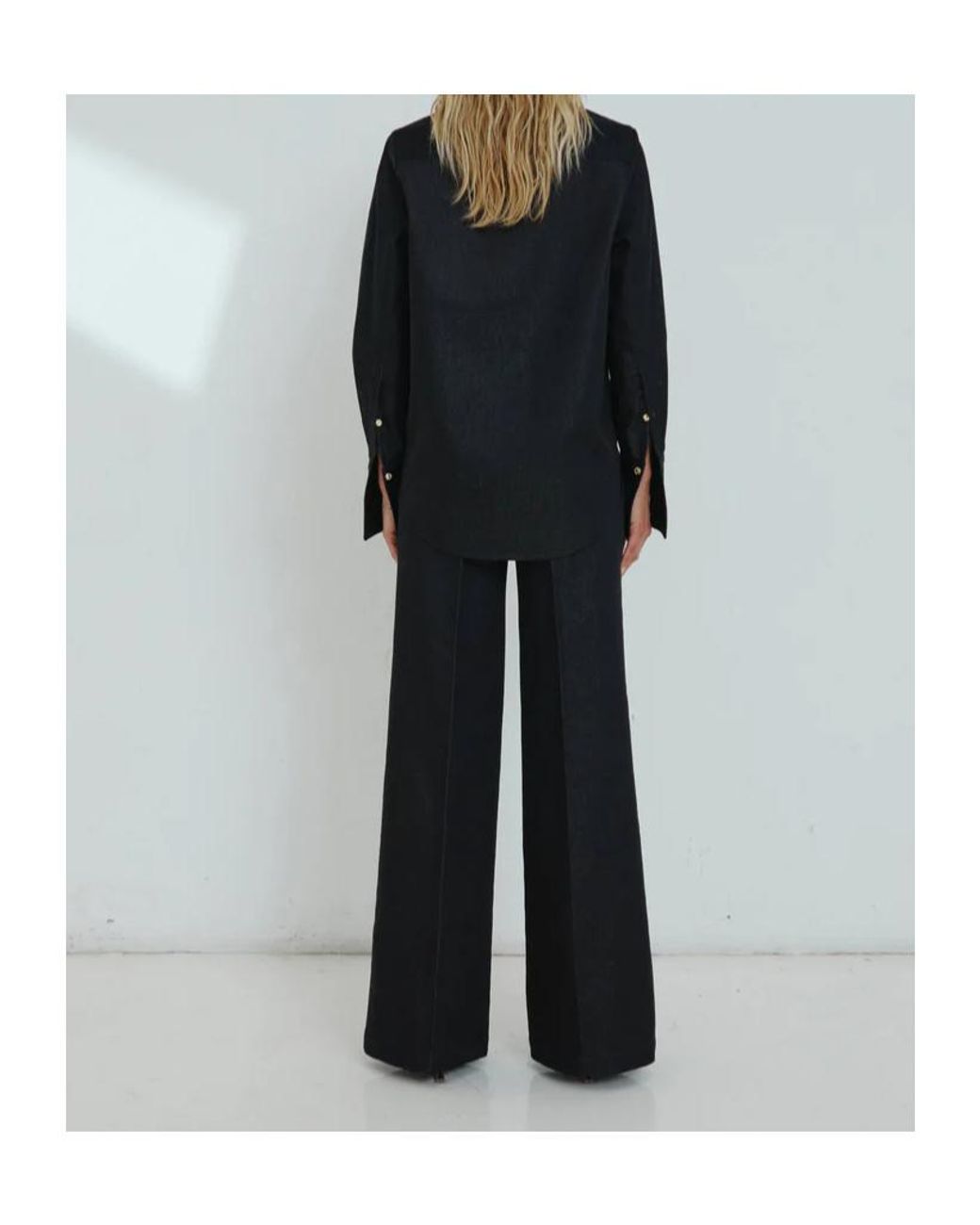 DARKPARK Blue Poppy Flared Pants