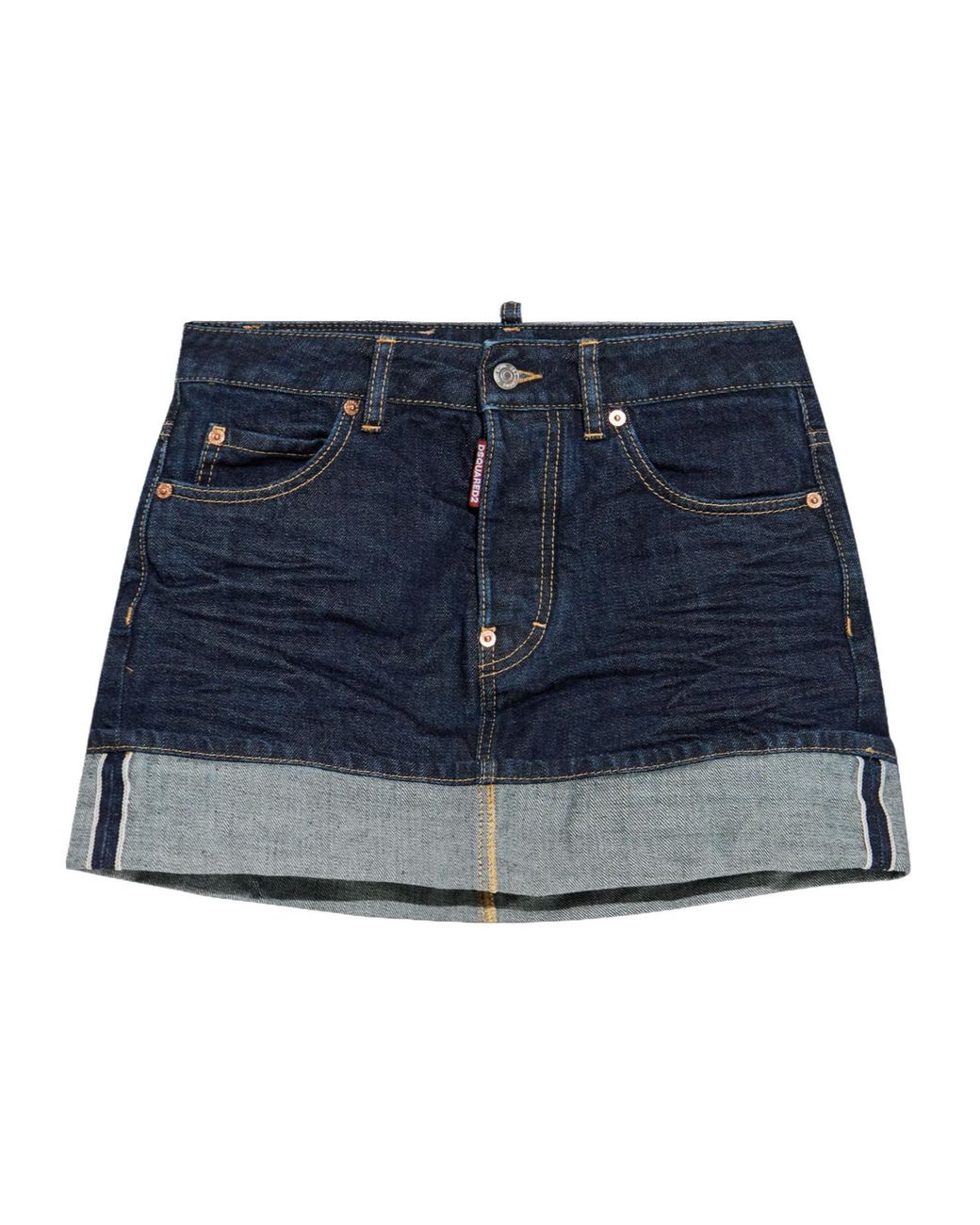 DSquared² Blue Denim Mini Skirt