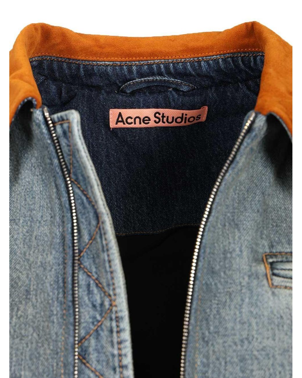 Acne Blue Denim Bomber Jacket