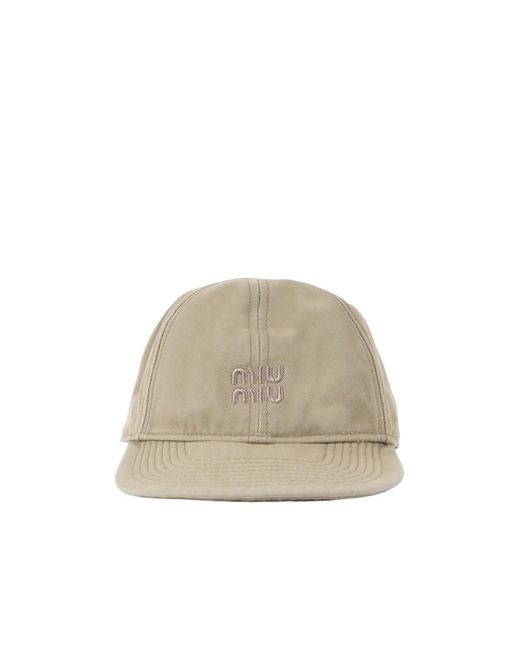 Miu Miu Natural Drill Baseball Cap