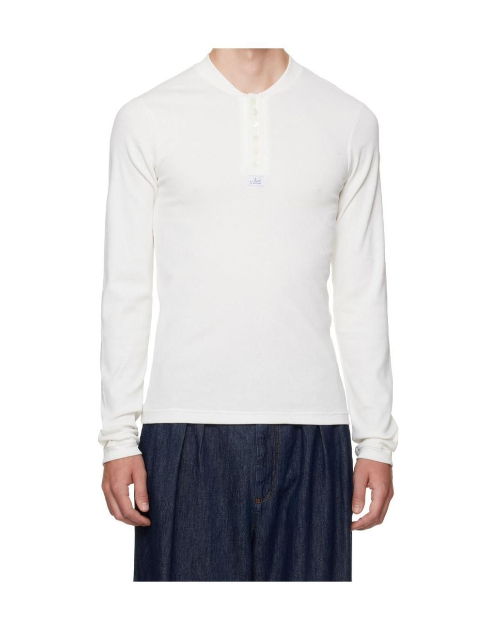 Magliano White Serafino Long-Sleeve T-Shirt for men