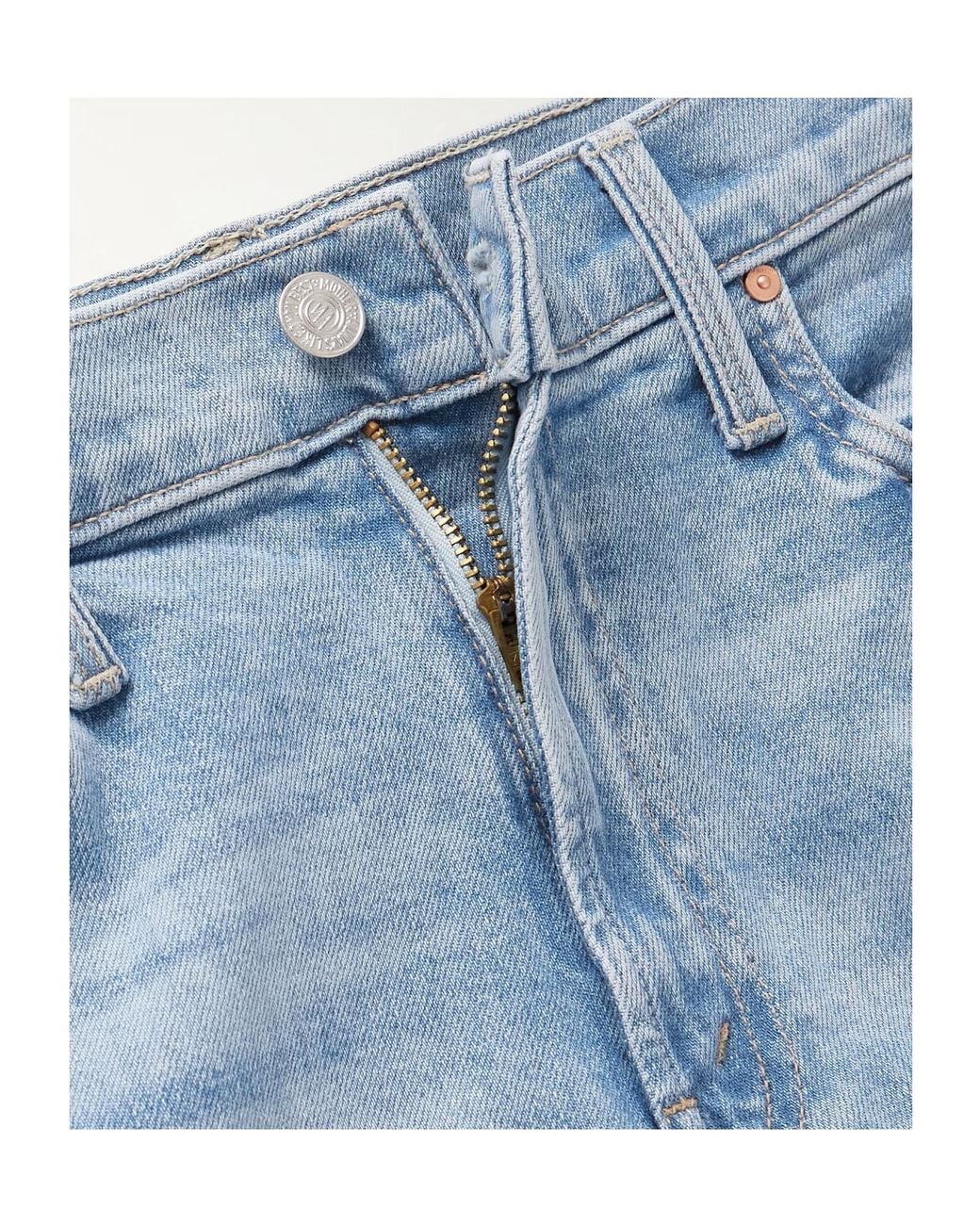 Mother Blue High-Rise Bootcut Jeans
