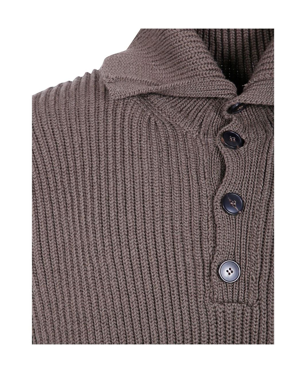 Dries Van Noten Brown 'Mallawi' Long-Sleeved Knit Sweater for men