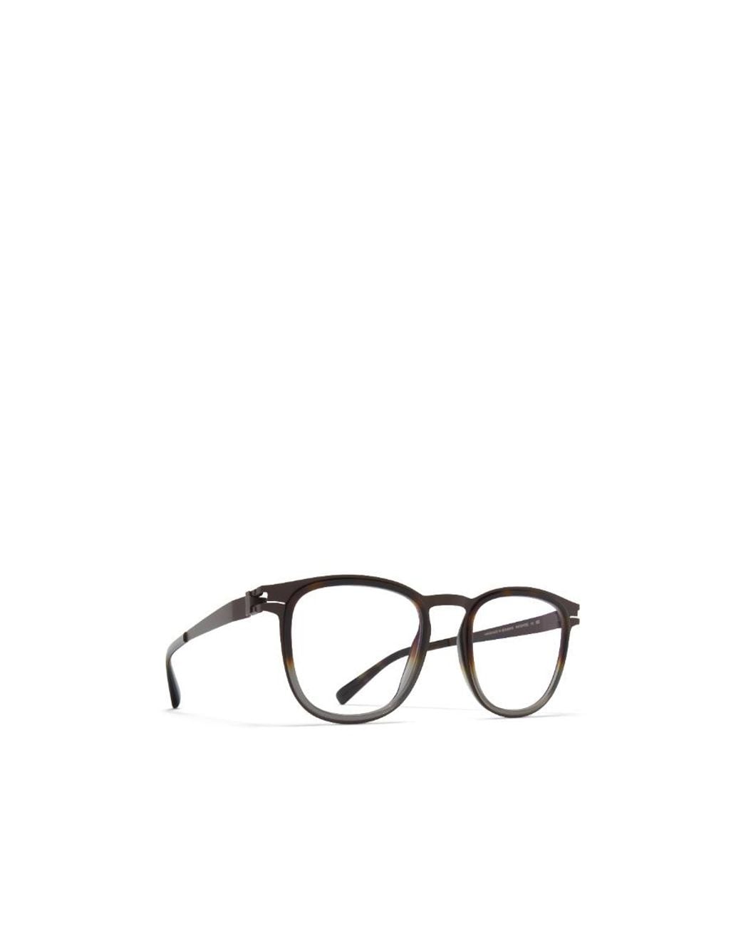 Mykita White Geometric Frame Clear-Lens Glasses for men