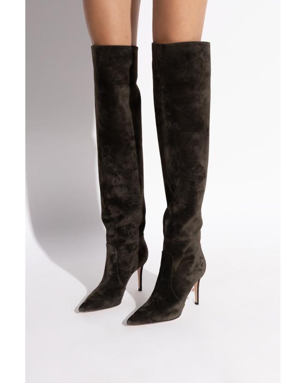 Gianvito Rossi Black Hansen Cuissard Boots