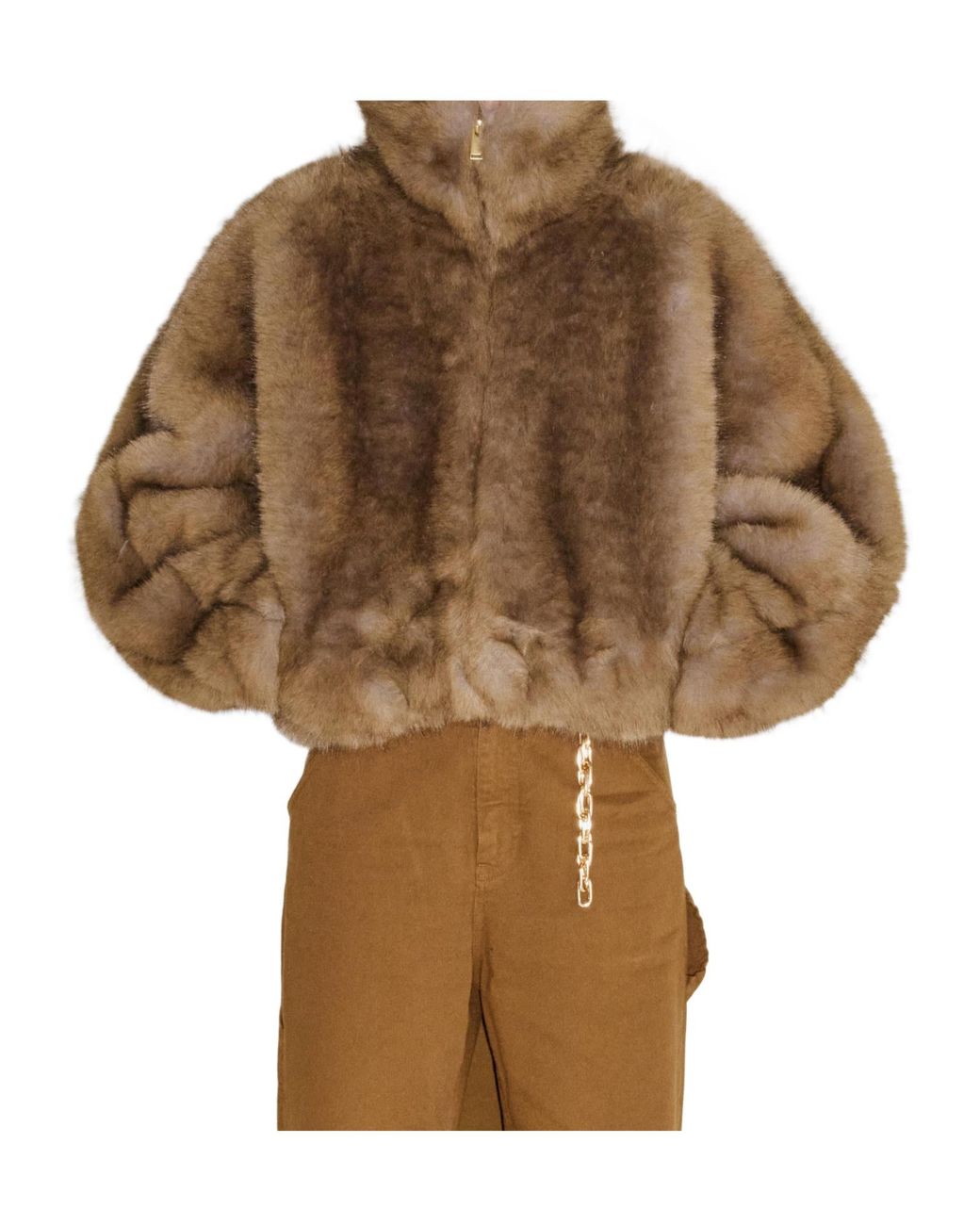 DARKPARK Brown Faux Fur Short Coat