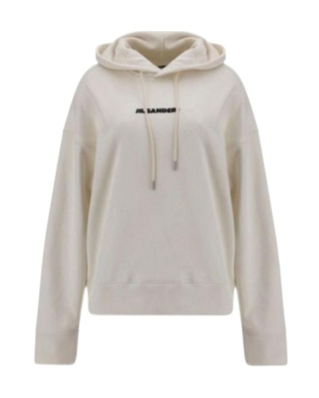 Jil Sander Gray Hooded Logo Sweatshirt