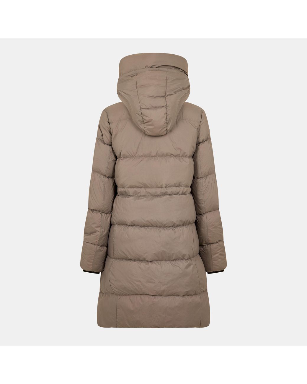 Canada Goose Brown Long Hooded Padded Coat