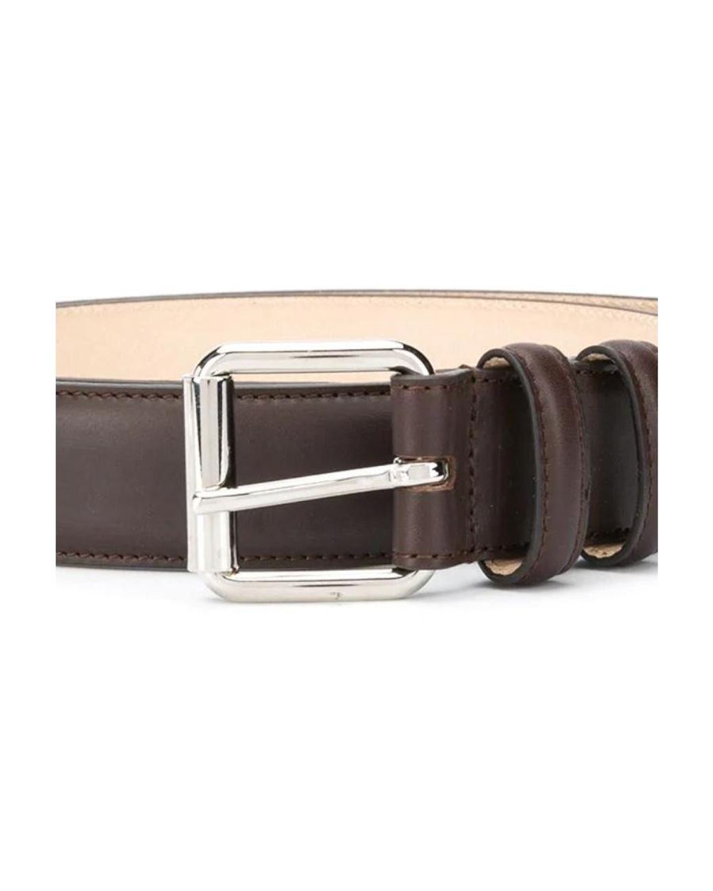 A.P.C. White Slim Buckle Belt for men