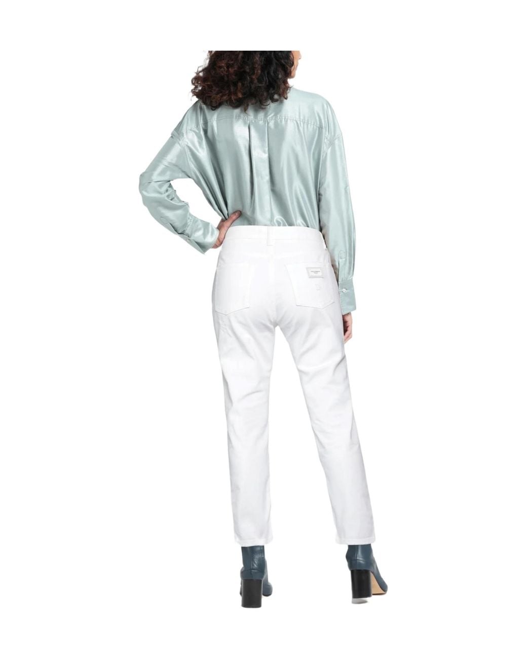 Dolce & Gabbana White Stretchy Colored Jeans