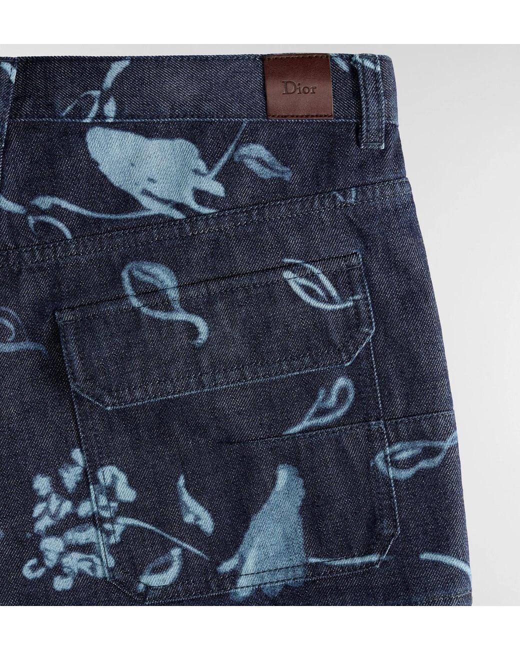 Dior Blue Iviera Cargo Shorts for men