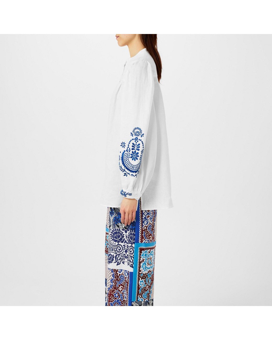 Weekend by Maxmara White Simple Long-Sleeve Shirt
