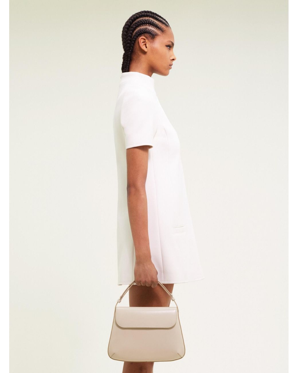Courreges Natural Flip Handbag