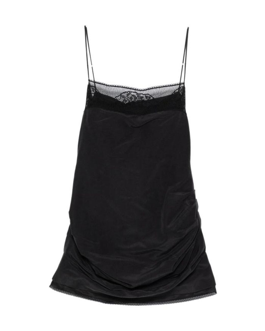 Magda Butrym Black Rhinestone-Embellished Strapless Cut-Out Dress