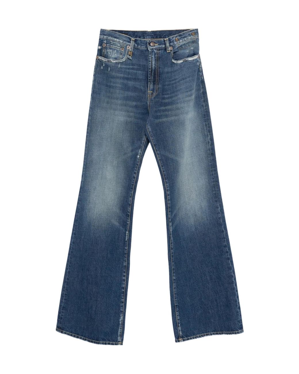 R13 Blue Jane's Belt Loop Jeans