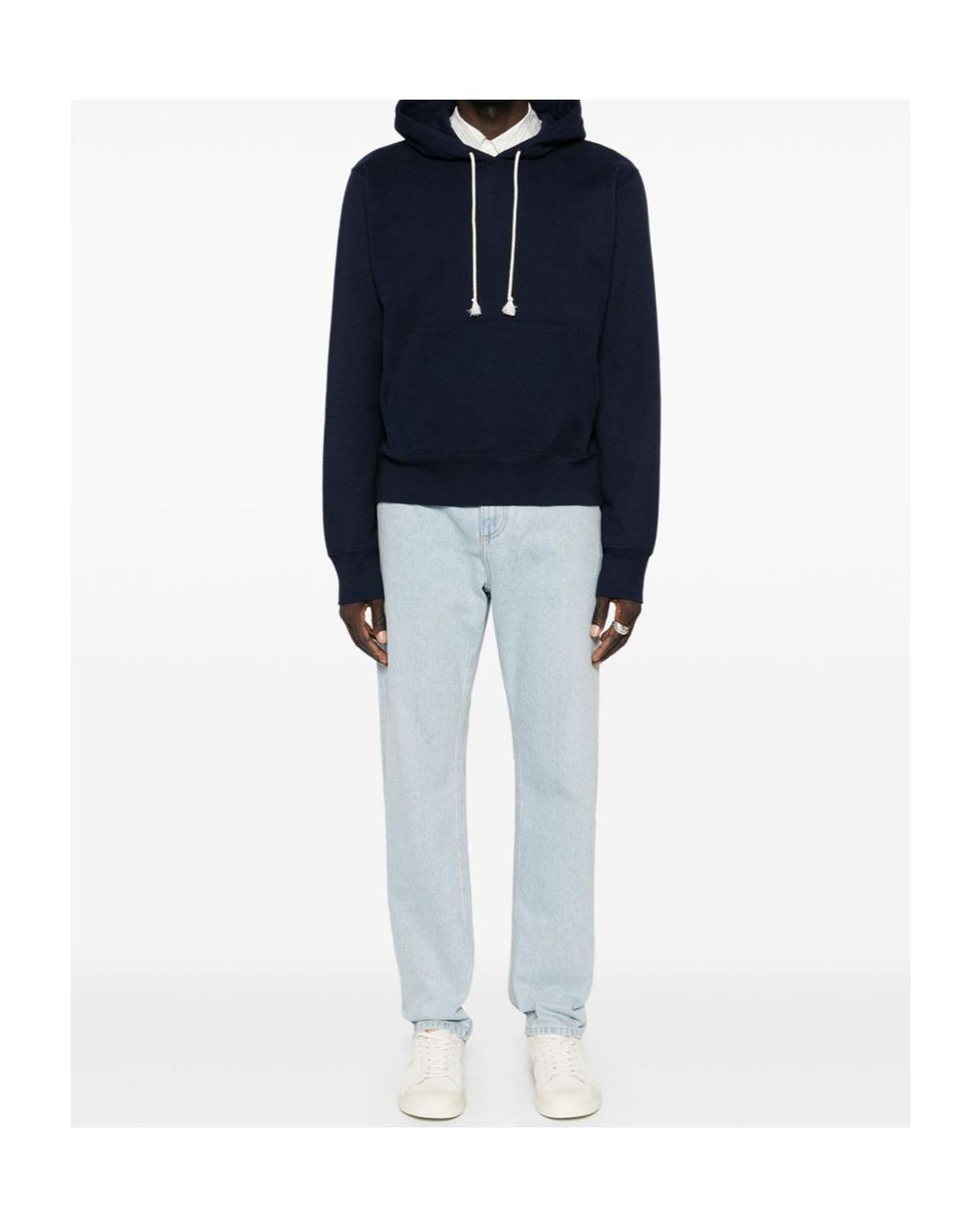 Saint Laurent Blue Cotton Cassandre Hoodie For for men