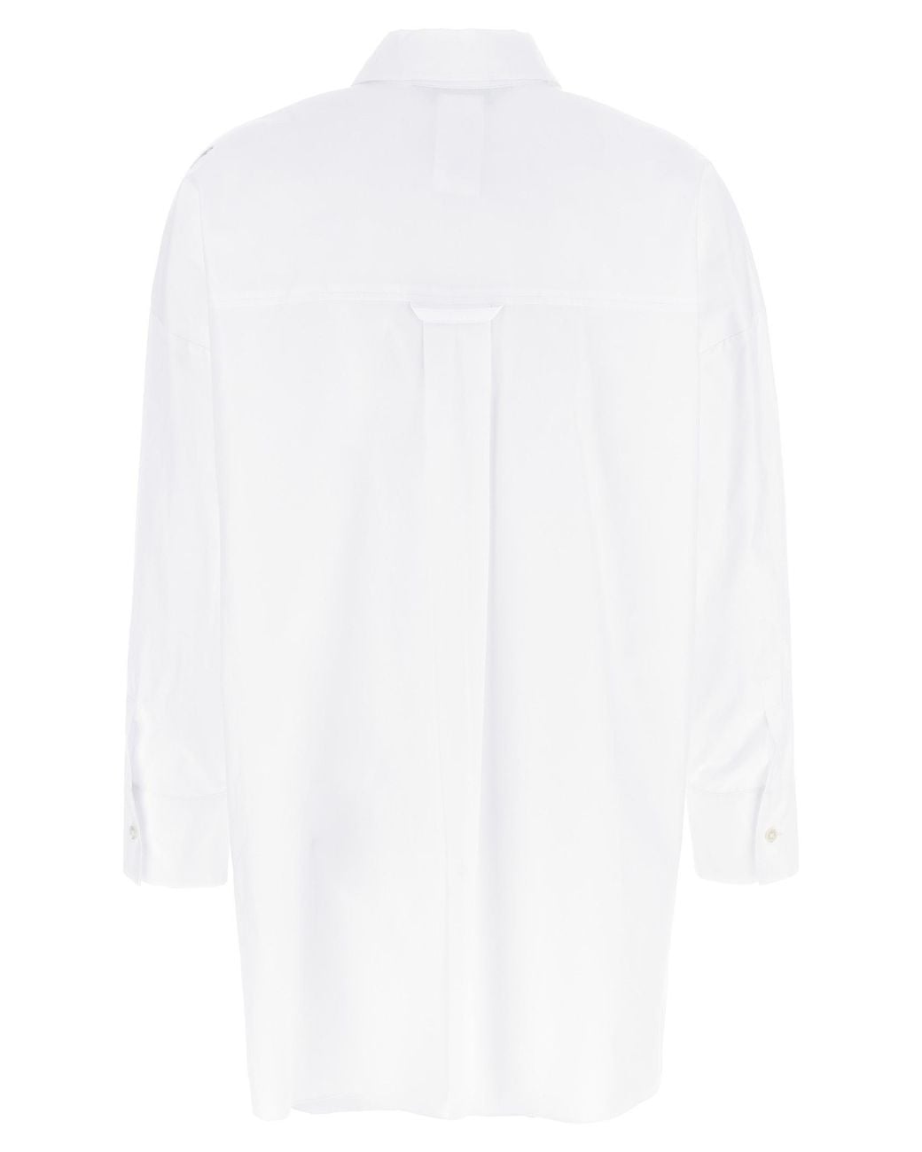 Max Mara White 'S Gerona Button-Up Long-Sleeved Top