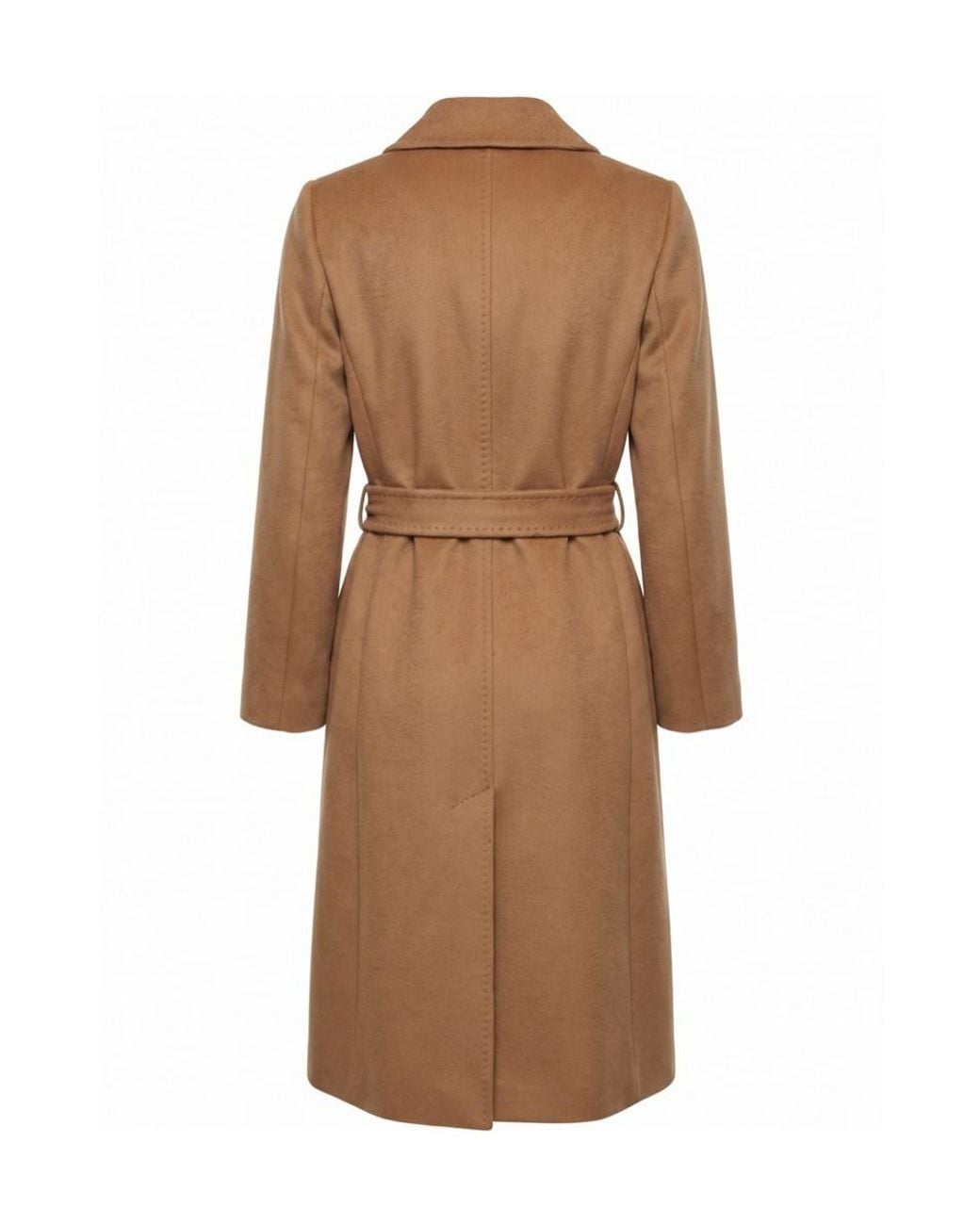 Max Mara Brown Studio Bcollag Belted Long Coat