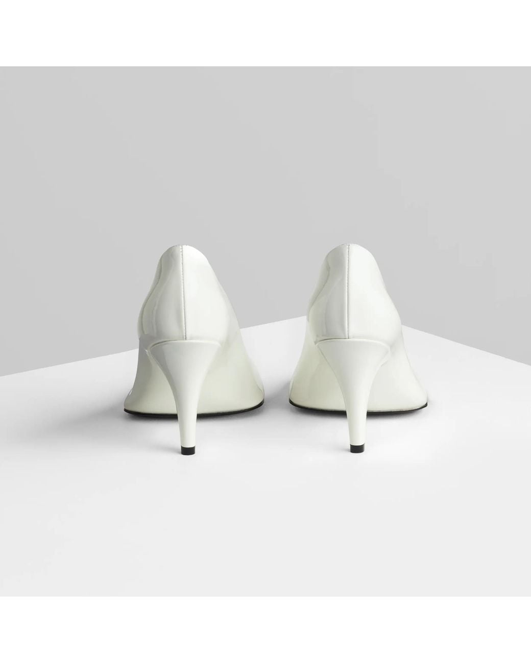 Phoebe Philo White Soft High Heels