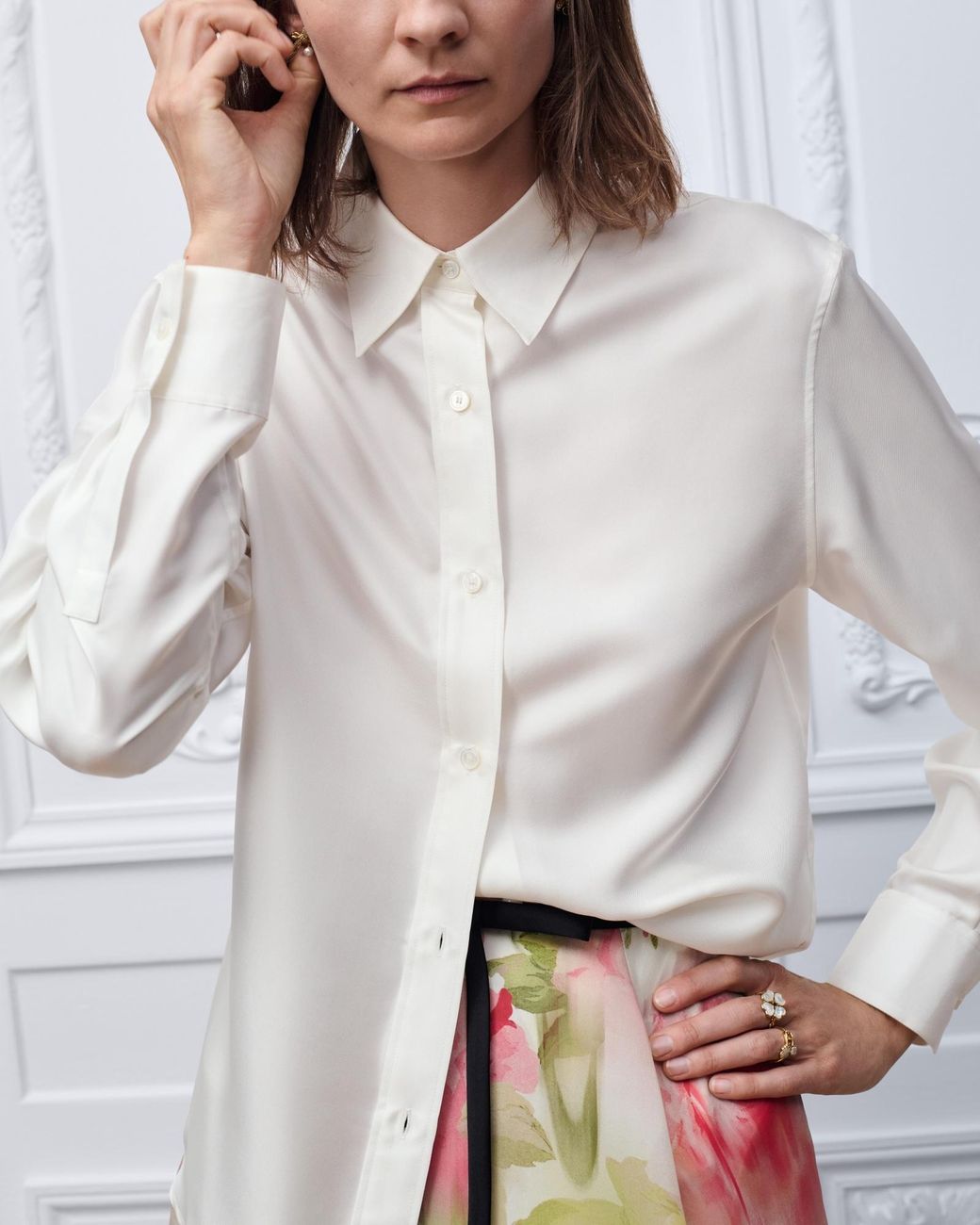 Dior White Blouse