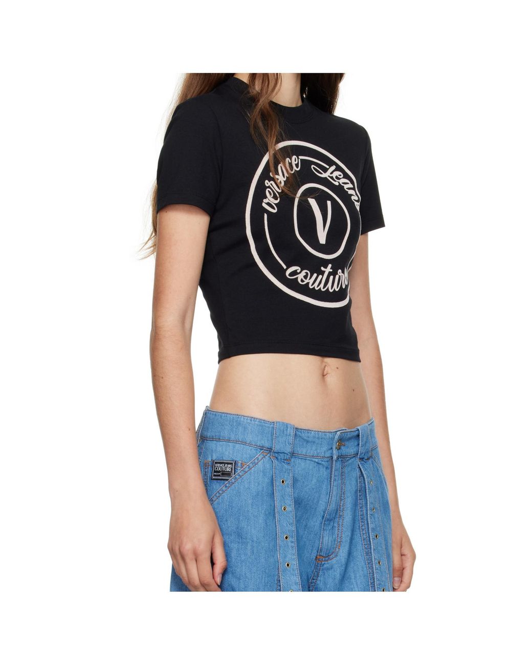 Versace Jeans Black Couture Emblem T-Shirt