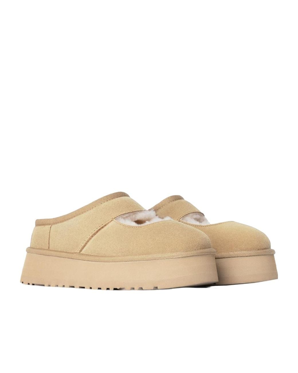Ugg Natural Bea Cut-Out Detailed Slip-On Slippers