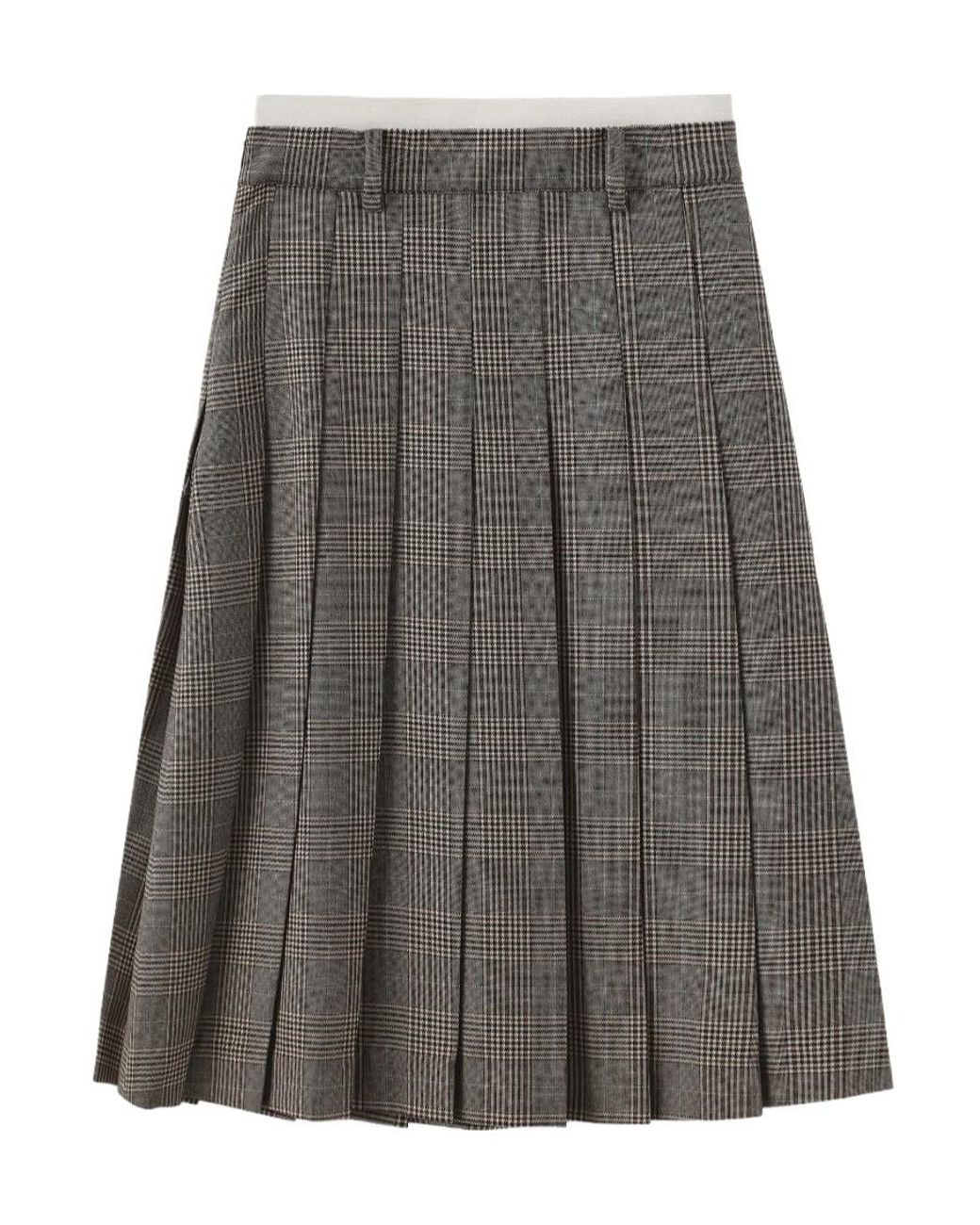 Marissa Chiara Gray Plaid Skirt