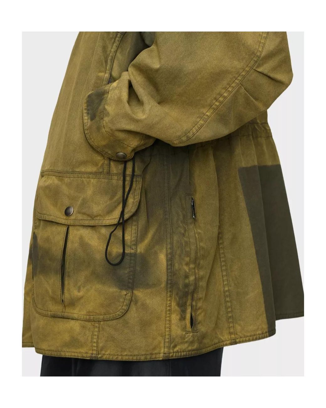 Maison Margiela Green Oversized Drawstring Jacket
