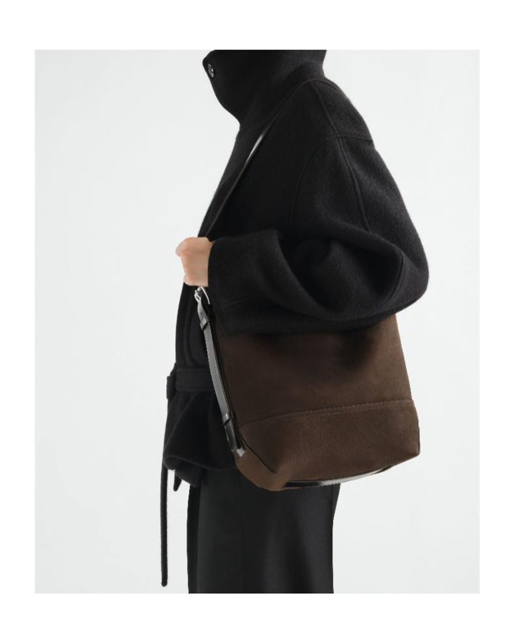 Lemaire White Small Belted Top Handle Bag