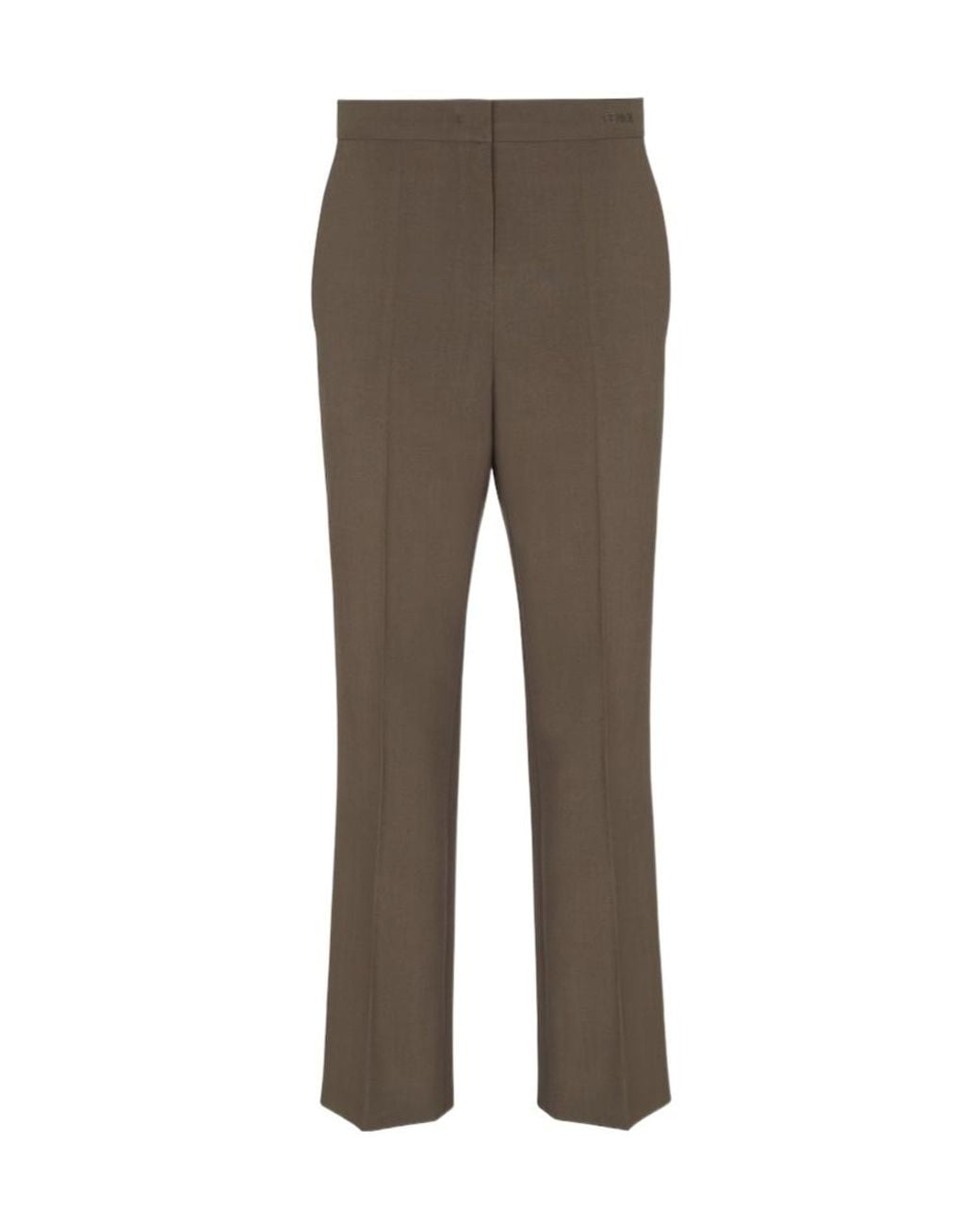 Fendi Gray Straight-Leg Tailored Trousers