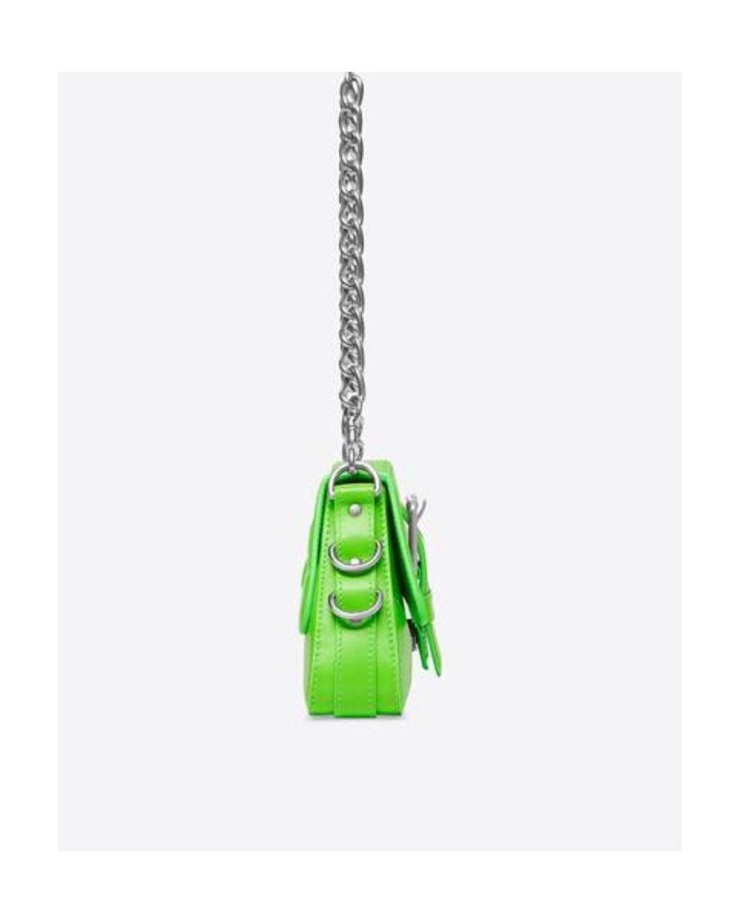 Balenciaga Green Lindsay Small Shoulder Bag With Strap