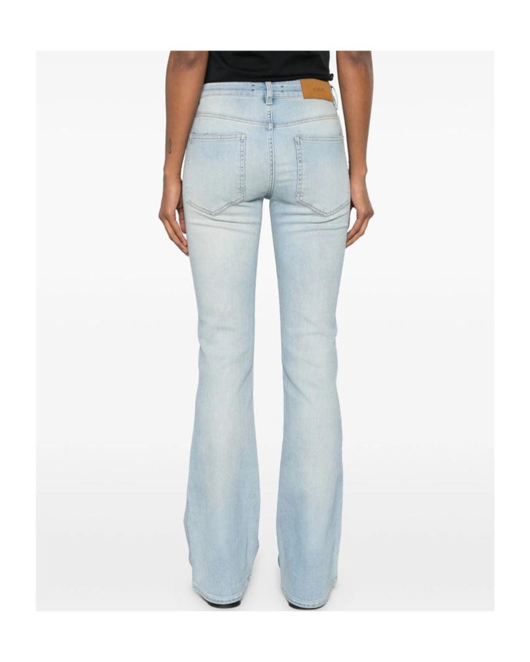 Amiri Blue High-Rise Flared Jeans